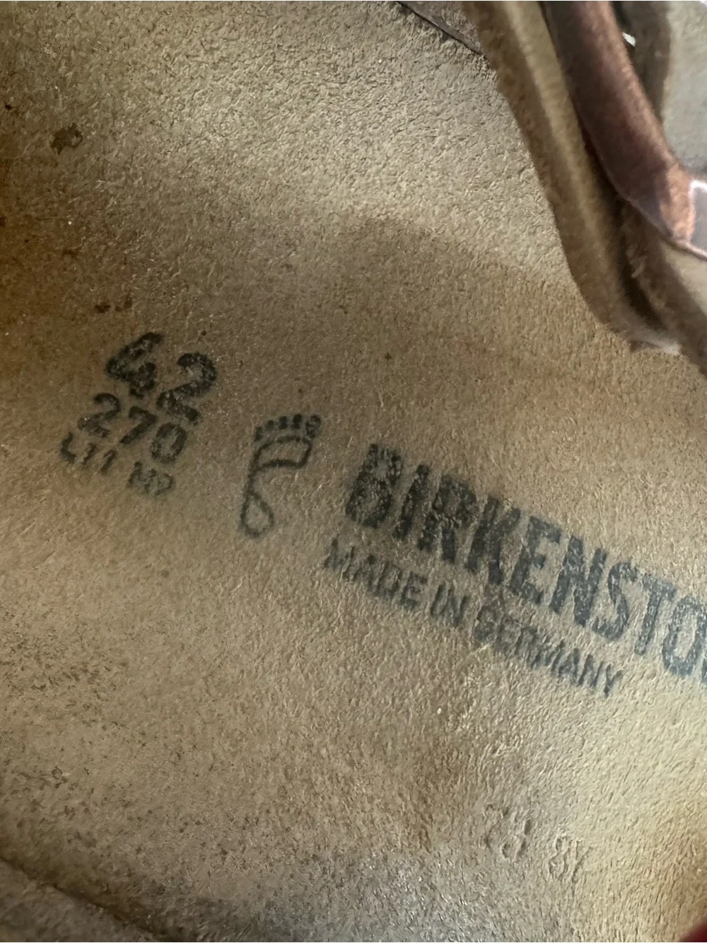 Birkenstock Brown Suede Gizeh Thong Sandals